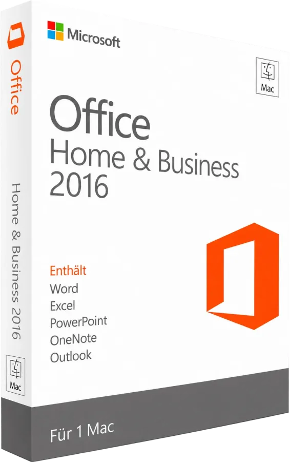 Microsoft Office 2016 Home Business für Mac Lizenz Key